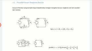 Fisika Elektronika 71 Penyederhanaan Rangkaian Resistor [upl. by Seka522]