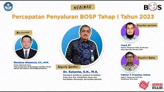 LIVE PERCEPATAN PENYALURAN BOSP TAHAP I TAHUN 2023 [upl. by Anileuqcaj]