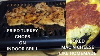 Fried Turkey Chops On Indoor Grill [upl. by Eiznekcm]