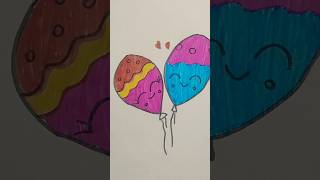 Balloon Drawingshortvideo youtubeshorts 💐💐💐💐💐💕💕💕💕 [upl. by Drawdesemaj]