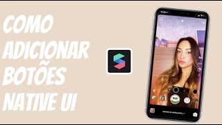 Como adionar botões nos seus filtros do instagram story no Spark Ar NATIVE UI [upl. by Benoit]