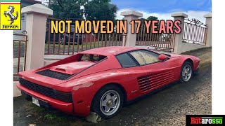 Abandoned Ferrari Testarossa Sat for 17 Years at the Side of a Road [upl. by Telrats18]