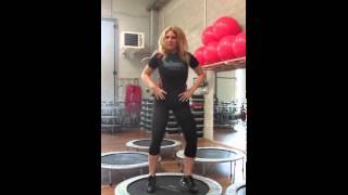 Monya fitness esercizi aerobici sul trampolino elastico ALBESE FITNESS CENTER [upl. by Yniatirb]