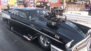 Loudest Blower Whine EVER 383ci SBC 57 Chevy Pro Mod [upl. by Enyaj]