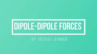 411 Dipole Dipole Forces in Urdu FSc Part 1 [upl. by Hedges]