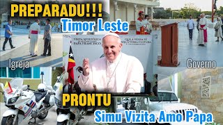 Timor Leste Prontu Ona Simu Vizita Amo Papa iha Tasi Tolu [upl. by Bridie73]