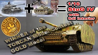 Custom 116 German Sturmgeschutz StuG IV Assault Gun Full Build Video Gold Medal [upl. by Ernesta]