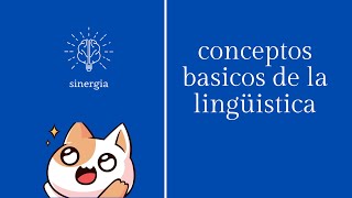 conceptos basicos de la linguistica [upl. by Womack428]