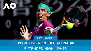 Marcos Giron v Rafael Nadal Extended Highlights 1R  Australian Open 2022 [upl. by Hakeem]