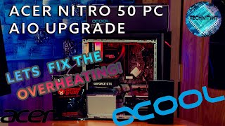 Acer Nitro 50 Gaming PC Lets fix the overheating Problem AlphaCool AIO CPU Cooler Upgrade How To [upl. by Furmark]