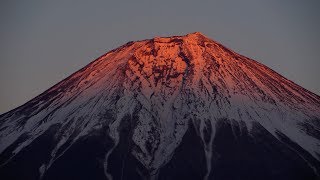 2018 赤く染まる田貫湖の夕焼け富士4K Mt Fuji Glowing Red With Sunset At Lake TanukiUHD [upl. by Akissej]