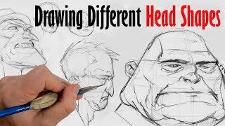 How To Draw Different Head Shapes [upl. by Jilli]