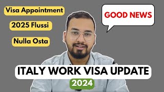 Italy Work Permit 2024 Update  Decreto Flussi 2024  12072024 [upl. by Cuthbertson]