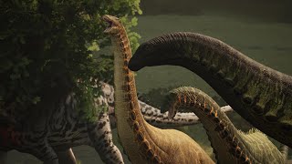 Apotosaurus Herd Encounter with Torvosaurus PoT Docuseries [upl. by Revlis]