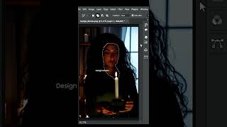 How to Make Dramatic Lighting in Photoshop shorts [upl. by Emyaj]