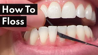 Dental Hygienist TEACHES How To Floss [upl. by Rechaba]