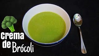 Receta Crema de Brocoli  Deliciosa [upl. by Ahtennek]