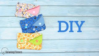 Free Pattern DIY Snap Coin Purse  Double Snap Coin Pouch Tutorial sewingtimes [upl. by Asecnarf15]