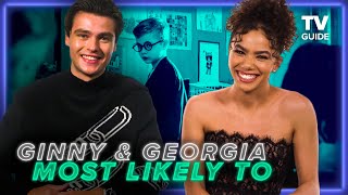 Ginny amp Georgia Season 2 Cast Play Most Likely To  Antonia Gentry Felix Mallard [upl. by Billen32]