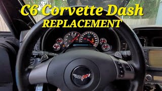 C6 Corvette Dash Install [upl. by Akihsal56]