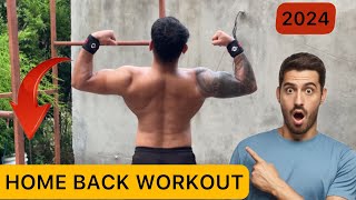 HOME BACK WORKOUT  10 types of pullups [upl. by Aniretak]