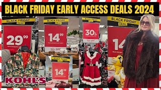 KOHLS BLACK FRIDAY EARLY ACCESS DEALS IN STORE  STORE WALK THRU kohls blackfriday [upl. by Dola719]