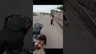 Biker girl automobile motovlog duke bikerider youtubeshorts rider fridayride funnymotorcycl [upl. by Yedsnil]