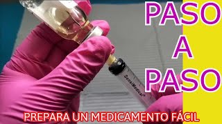 ✅CÓMO PREPARAR y DILUIR un MEDICAMENTO PASO A PASO✅ [upl. by Enrobyalc]