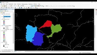 Delineating Multiple Watersheds using Spatial Analyst Tool of ArcGIS [upl. by Gurango]