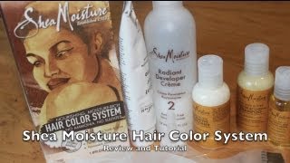 Shea Moisture Hair Color System Review and Tutorial [upl. by Cummine754]