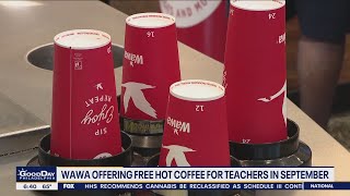 Wawa offering free hot coffee for teachers in September [upl. by Rriocard]