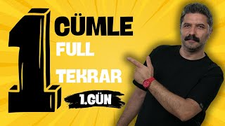 1GÜN  1 Cümle Full Tekrar  RÜŞTÜ HOCA [upl. by Anoniw]