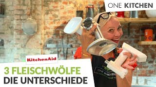 KitchenAid verschiedene Fleischwölfe – Die Unterschiede  by One Kitchen [upl. by Brott]