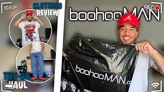 BOOHOOMAN CLOTHING REVIEW  TRYON HAUL Part 2  MENS WINTER FASHION 2023❄️💫 [upl. by Anrat]