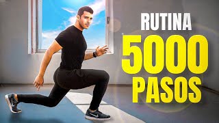 🔥 5000 PASOS SIN SALIR DE CASA  RUTINA para BAJAR DE PESO  EJERCICIOS de CARDIO  Sergio Peinado [upl. by Navada876]