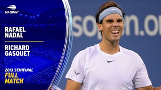 Rafael Nadal vs Richard Gasquet Full Match  2013 US Open Semifnal [upl. by Nilauqcaj]