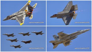 NAS Lemoore Air Show 2019 F35C Super Hornet Airpower amp ANG F15 [upl. by Adelice]