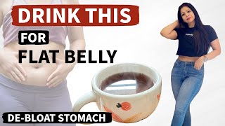 Drink 1 Cup To Get Flat belly  Flat Stomach  Reduce BloatingGas  Bloating Tea HindiFat to Fab [upl. by Nosidam]