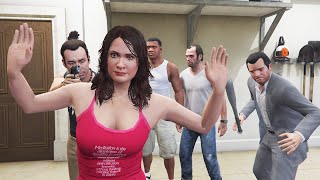 Michael Franklin And Trevor SAVING AMANDA From Kidnappers in GTA 5 [upl. by Kristo377]