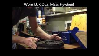 Worn LUK Dual Mass Flywheel 2005 VW Mkv Golf GTI [upl. by Odnalor]