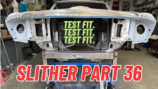 Test fitting doors and fenders on the 1969 Mach 1 Slither part 36 mustang mach1 howto [upl. by Ximena]