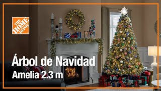 Árbol de Navidad Amelia 228 m Navidad  The Home Depot Mx [upl. by Adnol]