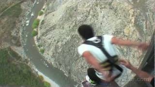 Queenstown Nevis Highwire Bungy Jump New Zealand [upl. by Karsten]