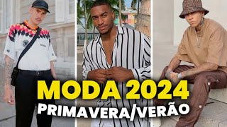 As TENDÊNCIAS pra PRIMAVERAVERÃO 2024 Os 5 principais Destaques na MODA MASCULINA [upl. by Anis321]