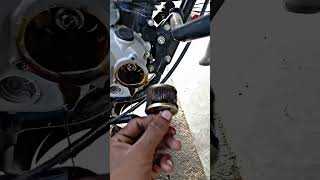 Platina oil filter changing platina 110 oil filter 🏍️ [upl. by Drhcir]