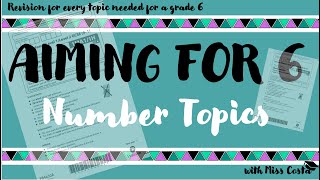 LAST MINUTE REVISION  GCSE HIGHER MATHS  NUMBER TOPICS  AIMING FOR GRADE 6 [upl. by Vrablik]