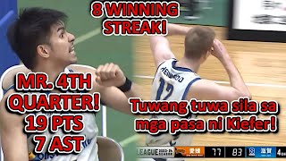 Kiefer Ravena IS CLUTCH 4TH QUARTER TAKEOVER BLeague Highlights [upl. by Solberg]