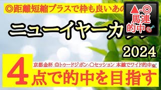 【ニューイヤーカップ2024】◎距離短縮はプラスで良い枠も引いたあの馬から勝負だ！ [upl. by Atsillak]