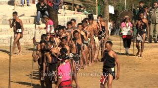 Yimchunger tribe performing at Naga Heritage village [upl. by Nodla]