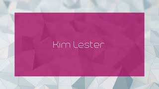 Kim Lester  appearance [upl. by Oicnedif]